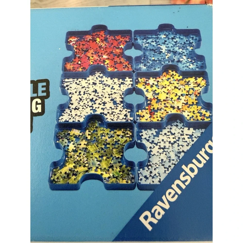 PUZZLE SORT‎ & GO! NIB 6 Stackable Sorting Trays for 1000 Piece Jigsaw Puzzles